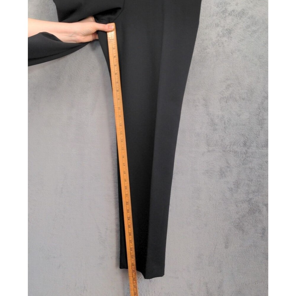 NWT Ann Taylor The Ankle Pants Size 10 Tall Black Mid Rise Straight Leg Classic - Picture 6 of 8